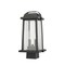 Z-Lite Millworks 2 Light Outdoor Post Mount Fixture, Black & Clear Beveled 574PHMS-BK - alternate 5